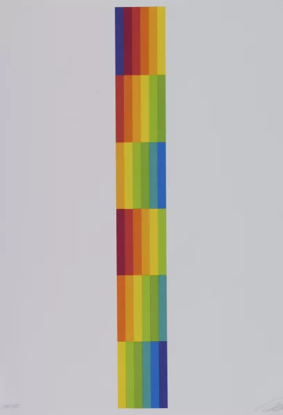 Richard Paul Lohse — Portfolio. Vier vertikale serielle Strukturen, 1980