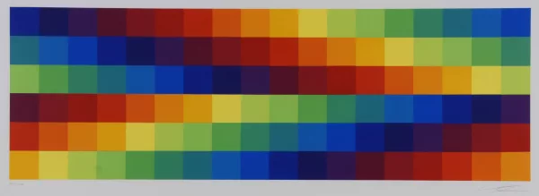Richard Paul Lohse — Sechs kontinuierliche mengengleiche Farbbänder, 1973