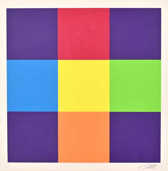 Richard Paul Lohse — Komplementär und Wertegleich, 1983