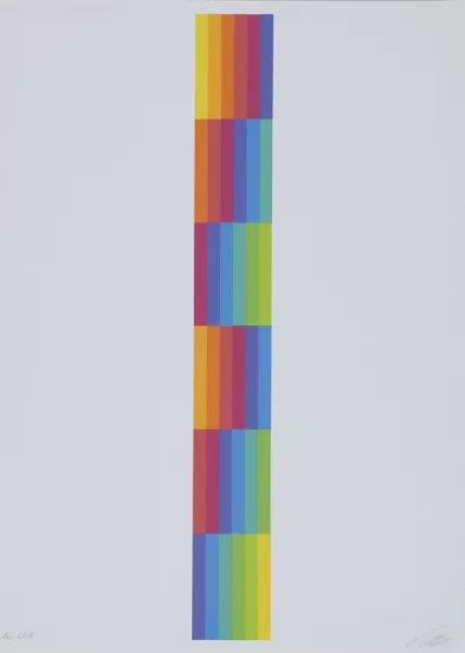 Richard Paul Lohse — Portfolio. Vier vertikale serielle Strukturen, 1980