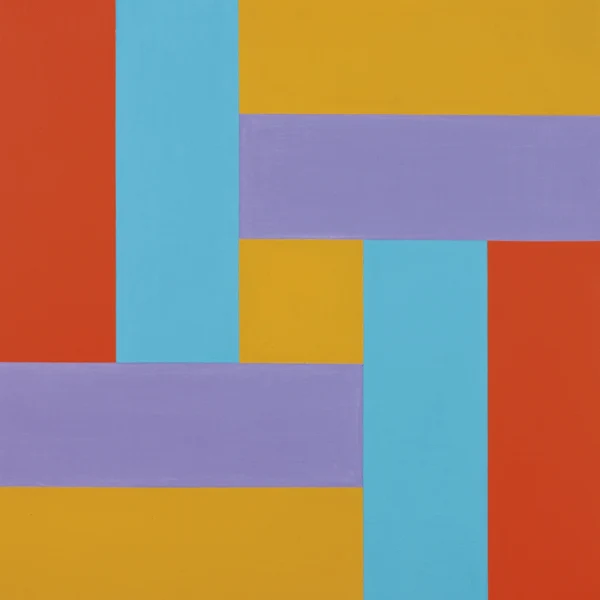 Richard Paul Lohse — Farbgruppen um ein ockergelbes Zentrum, 1952-1973