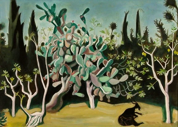 Richard Seewald — Feigenkaktus mit Ziege, 1954