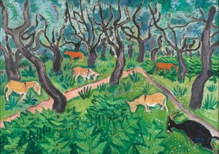 Tiere unter Ölbäumen, 1913