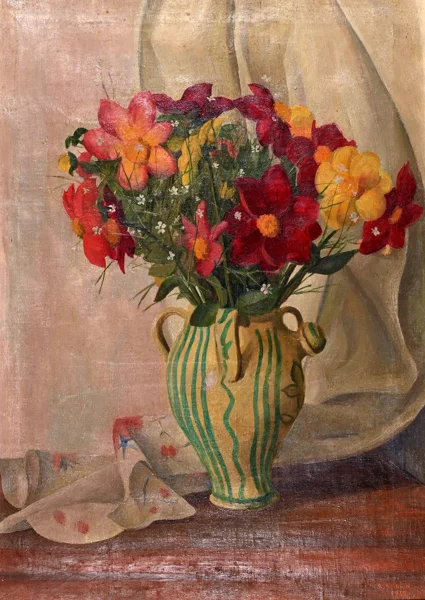 Robert Amrein — Stillleben mit Anemonen, 1925