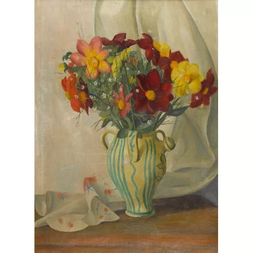 Robert Amrein — Stillleben mit Anemonen.