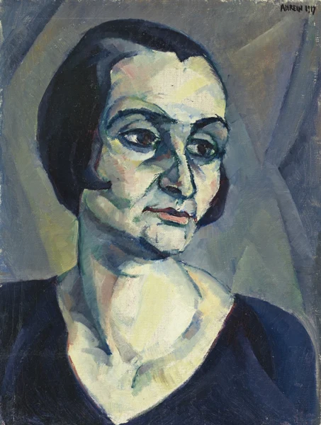 Robert Amrein — EXPRESSIONISTISCHES FRAUENBILDNIS, 1917EXPRESSIONIST PORTRAIT OF A WOMAN, 1917