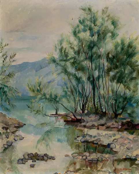 Weidenbäumchen am Wasser