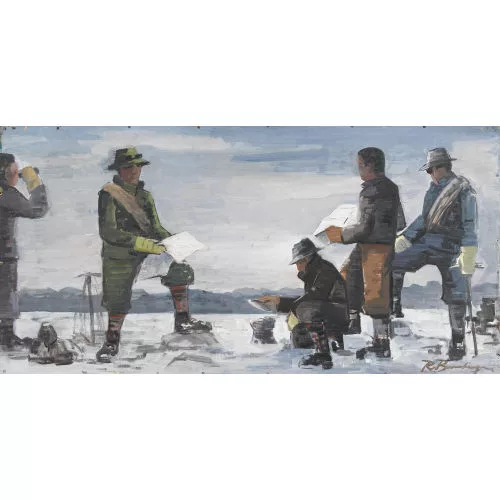 Robert Baumberger — Bergsteiger über Nebelmeer.