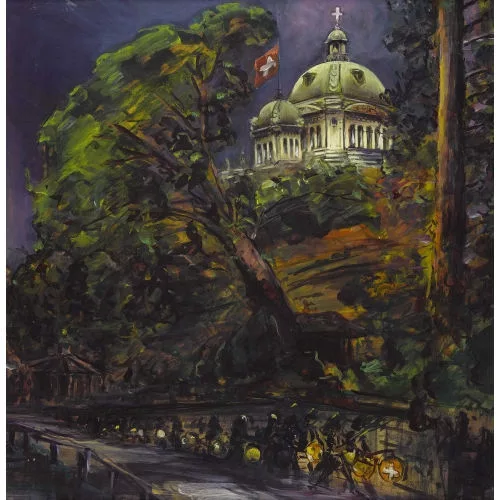 Robert Baumberger — Das Bundeshaus an der 1. August-Feier.