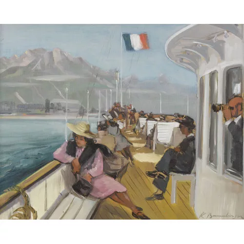 Robert Baumberger — Kursschiff auf dem Genfersee.