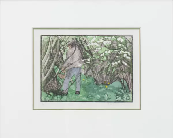 Robert HAINARD (1906-1999), "Le chercheur d'escargots", gravure sur bois — DognyAuction