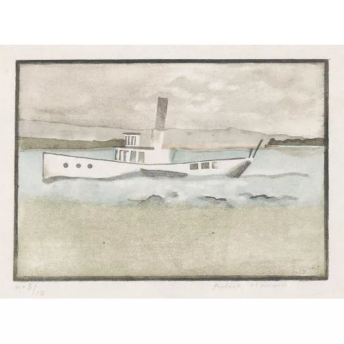 Robert Hainard — "Bateau à vapeur".