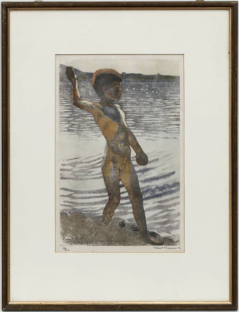 Le petit lanceur de cailloux