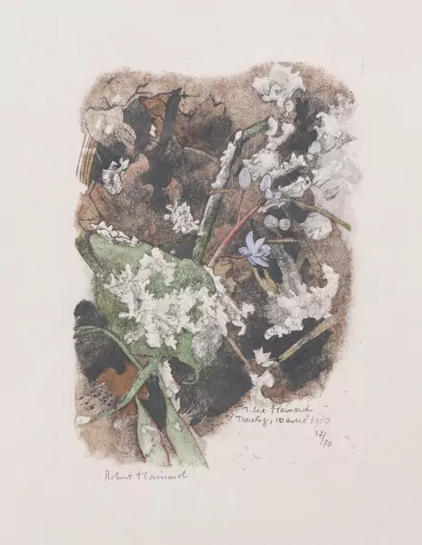 Robert HAINARD (1906-1999), 'Scilles et neige gelée', lithographie — DognyAuction