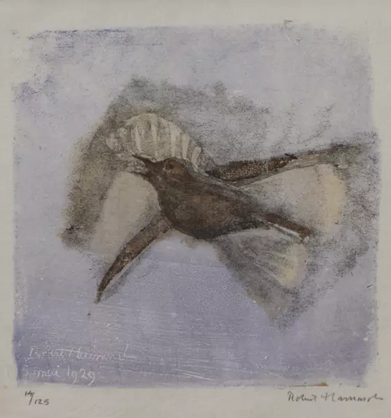 Robert HAINARD (1906-1999), "L'alouette monte devant le soleil", gravure sur bois — DognyAuction