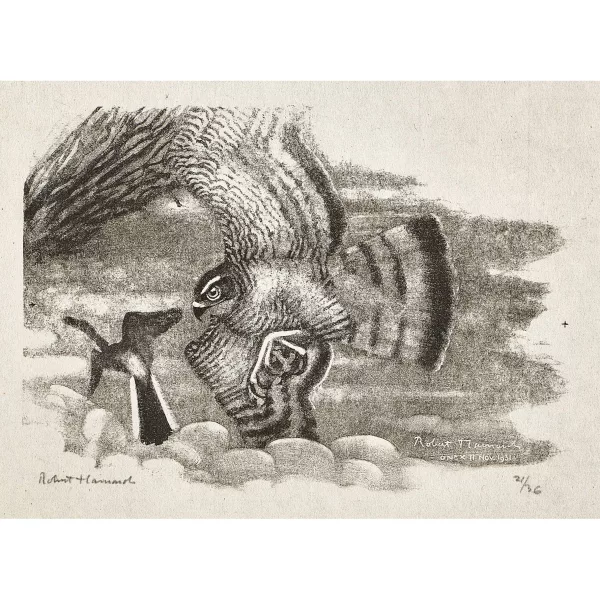 Robert Hainard — "Epervier et bergeronnette des ruisseaux".