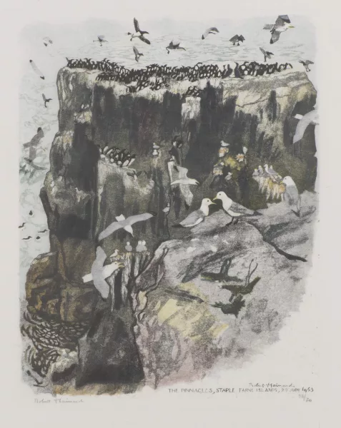 Robert Hainard — Robert HAINARD (1906-1999) "The Pinnacles, staple Farne island"