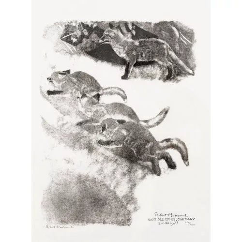 Robert Hainard — Renaudeaux se poursuivant.