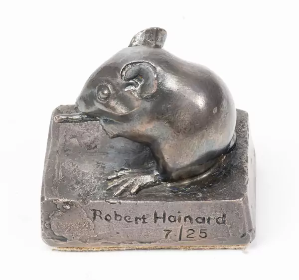 Robert HAINARD (1906-1999), "Souriceau", sculpture en argent .925 — DognyAuction