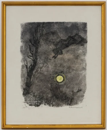 Le héron et la lune