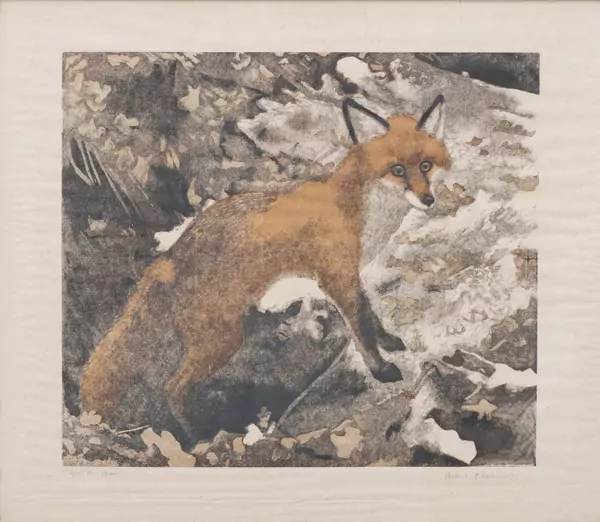 Robert HAINARD (1906-1999), "Renard", gravure sur bois — DognyAuction