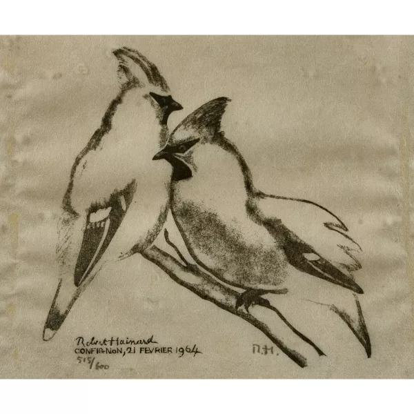 Robert Hainard — "Deux jaseurs se faisant la cour".
