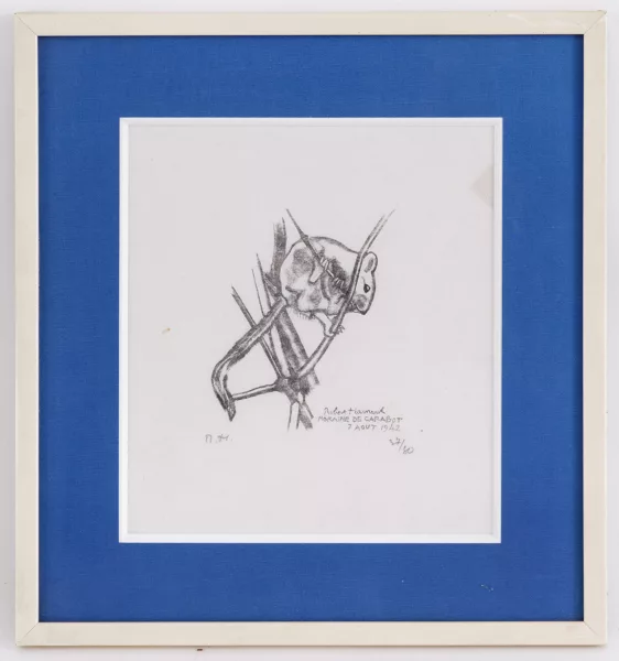 Robert Hainard — Robert Hainard (1906-1999), Muscardin, bois gravé,