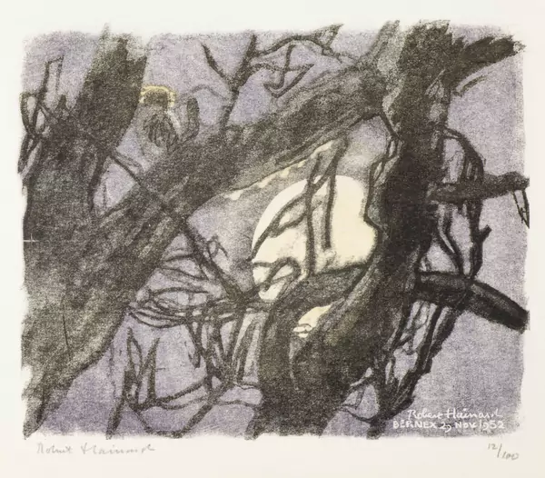 Robert HAINARD (1906-1999),"Pleine lune", Bois gravé - Xylographie sur papier en couleurs — DognyAuction