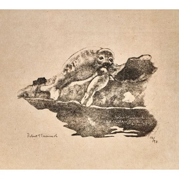 Robert Hainard — "Veau-marin et son petit".