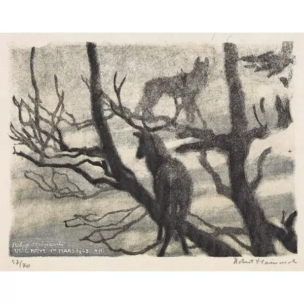 "Cerf et loup"