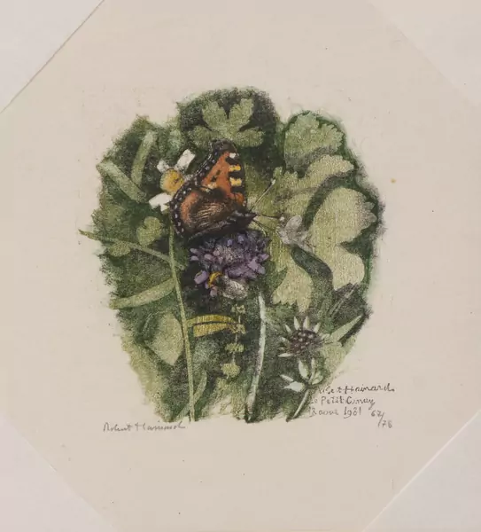 Robert HAINARD (1906-1999), "Petite tortue et Scabieuse", xylogravure — DognyAuction
