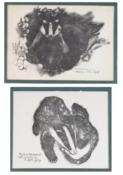 *****Robert HAINARD (1906-1999), ensemble de deux gravures sur bois — DognyAuction