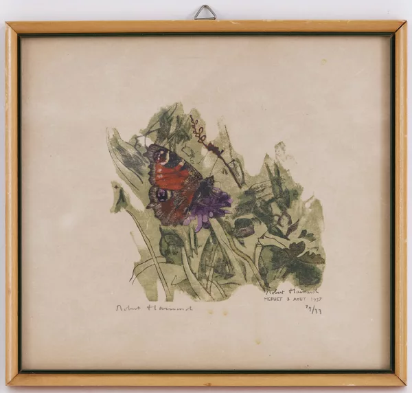 Robert Hainard — Robert Hainard (1906-1999), Paon de jour, bois gravé