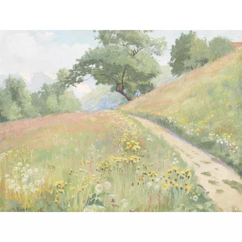 Robert Kiener — Frühlingswiese bei Toffen.