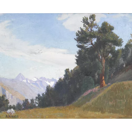 Robert Kiener — "Jungfrau und Riffelalp".