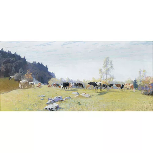 Robert Kiener — Sonnige Viehweide im Jura.