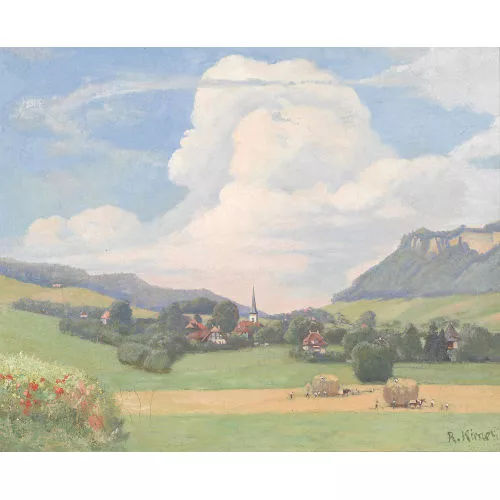 Robert Kiener — Sommerliche Ansicht von Bolligen.