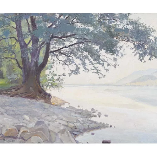 Robert Kiener — "Bord du lac de Bienne".