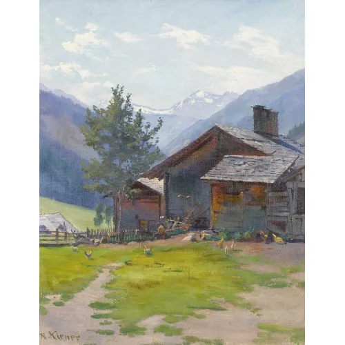 Robert Kiener — Alpwirtschaft bei Leukerbad.