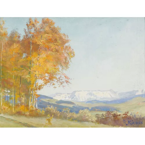 Robert Kiener — Herbstliche Sicht auf die Schrattenfluh.