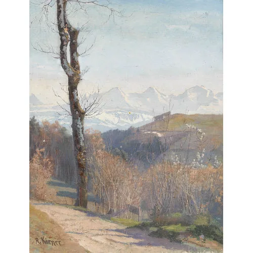 Robert Kiener — Blick auf die Berner Alpen.
