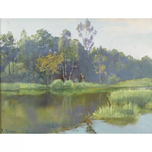 Robert Kiener — Sommerliche Ansicht der Ufenau.