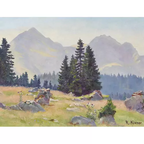 Sonnige Berglandschaft