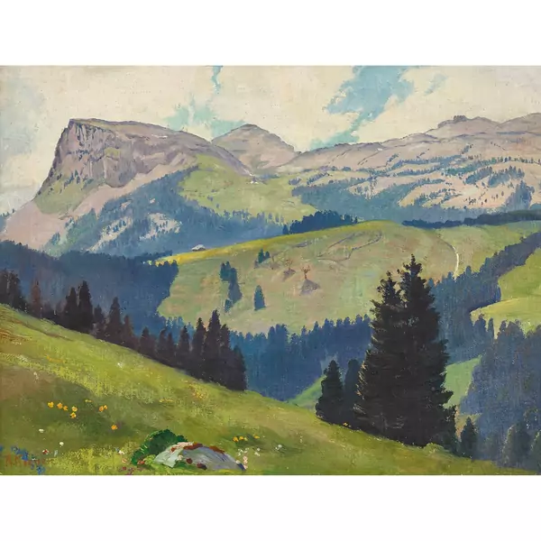 Blick auf die Schrattenfluh