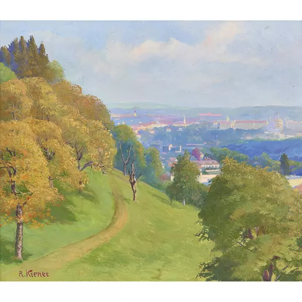 "Blick auf Bern von Gurten aus"