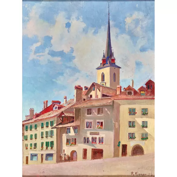 Berner Altstadtpartie mit Nydeggkirche
