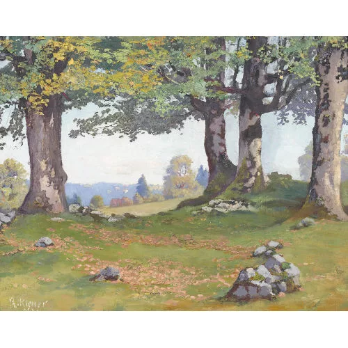 Robert Kiener — "Sous les arbres".