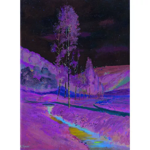 Robert Kiener — "Birken am Bach".