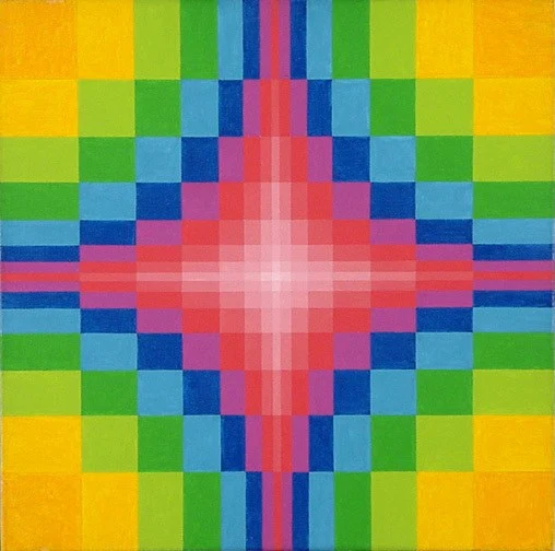 Robert Salomon Gessner — Farbwechselkreuz III, 1974