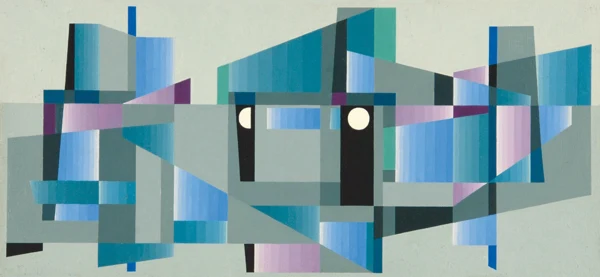 Robert Salomon Gessner — Kleine Stadt in kalten Tönen, 1970